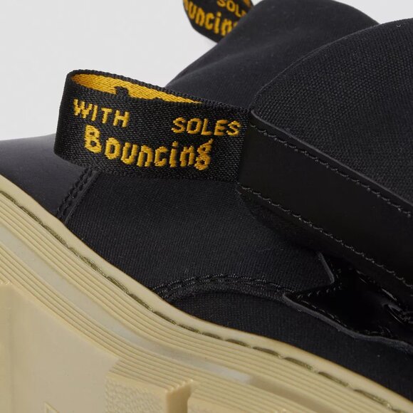 Dr. Martens Combs Boots Black Canvas 30826001 Black / Green Hi Mens Size 10 US - Picture 14 of 16